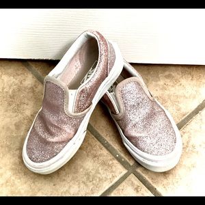 Glittery Pink Vans Shoes
